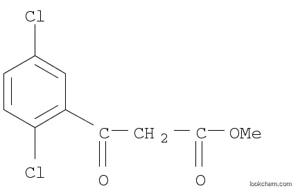 Molecular Structure of 56719-68-7 (METHYL 2,5-DICHLOROBENZOYLACETATE)